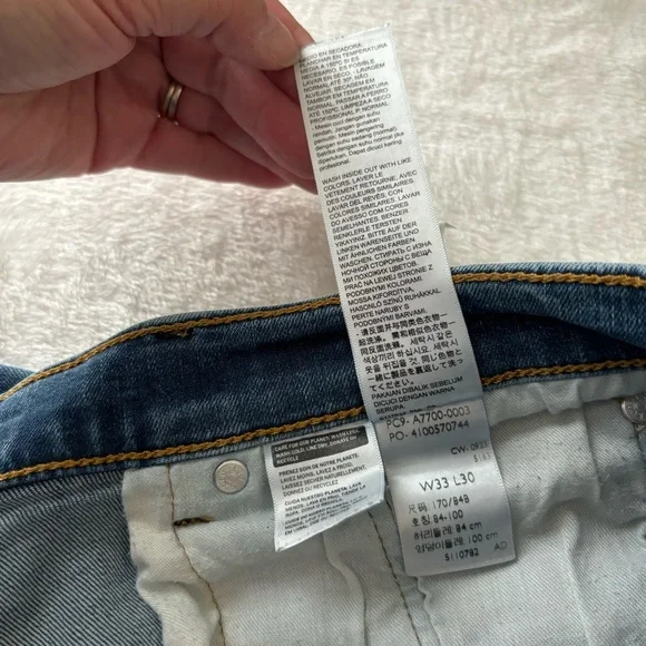 Levi’s 506 Men’s Straight Leg Jeans Size 33X30 Medium Wash - Picture 13 of 15